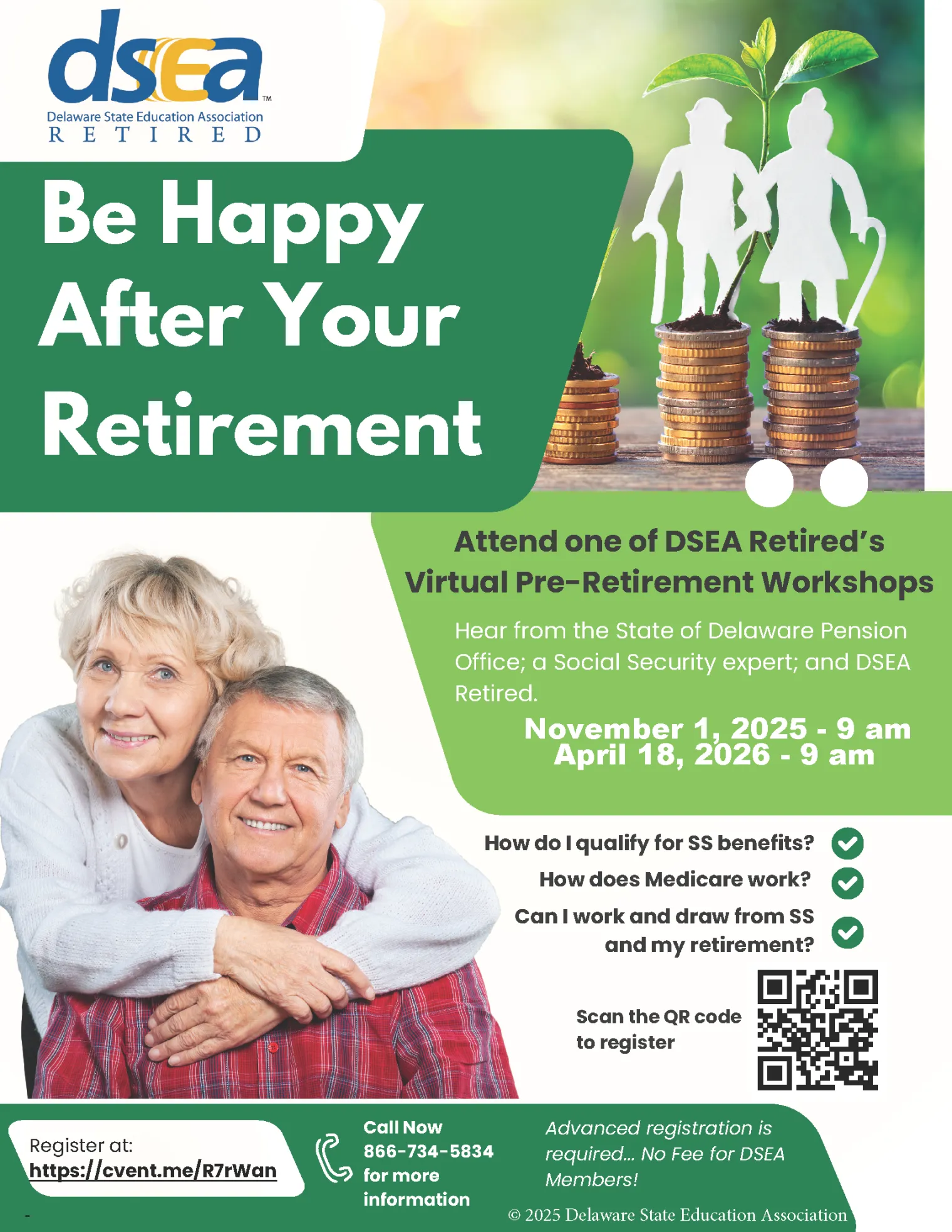 Pre-retirement workshop flyer