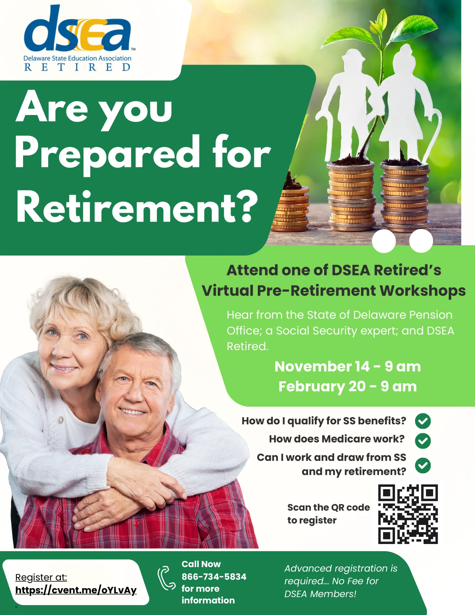 pre retirement workshop flyer