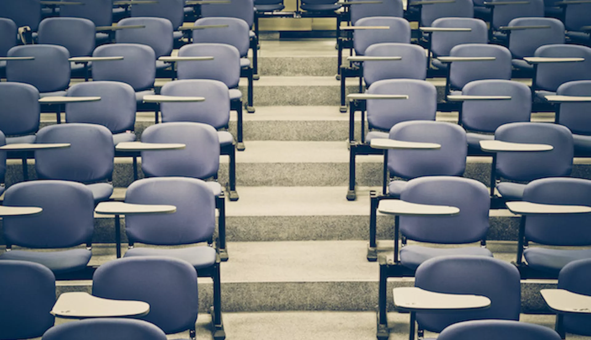 empty college classroom