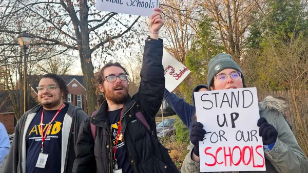 funding protest picket signs