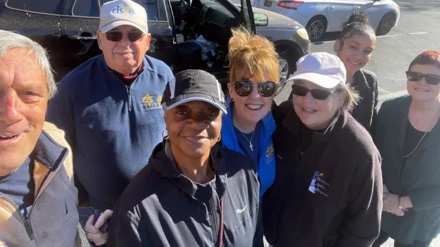 retired members at November 2025 clothing drive